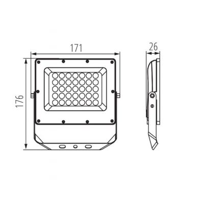 Naświetlacz LED ACETE 30W IP65 ciepły/neutralny/zimny 38492 KANLUX (38492)